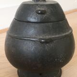 African ethnic wooden vase