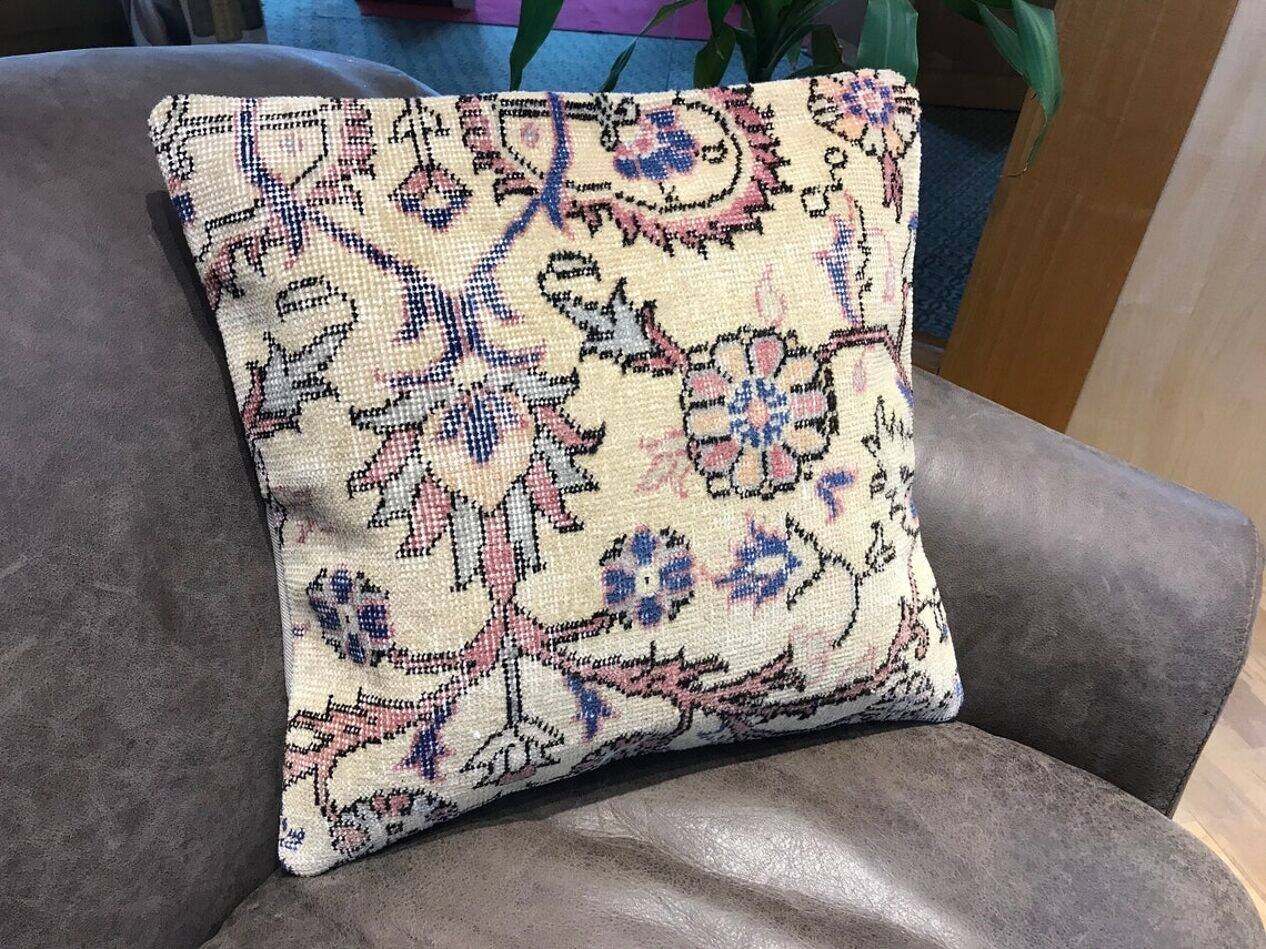 Housse de coussin artisanale bohème