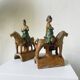 Ming period terracotta equestrian ridge tile