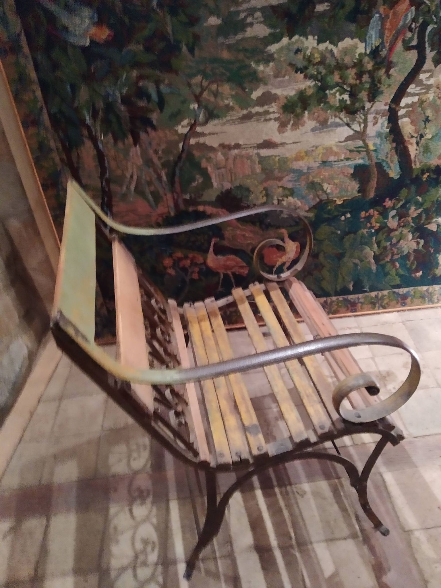 Garden armchair of the 19th century