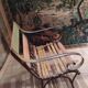 Garden armchair of the 19th century