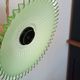 Lampe baladeuse suspension en verre vert et blanc