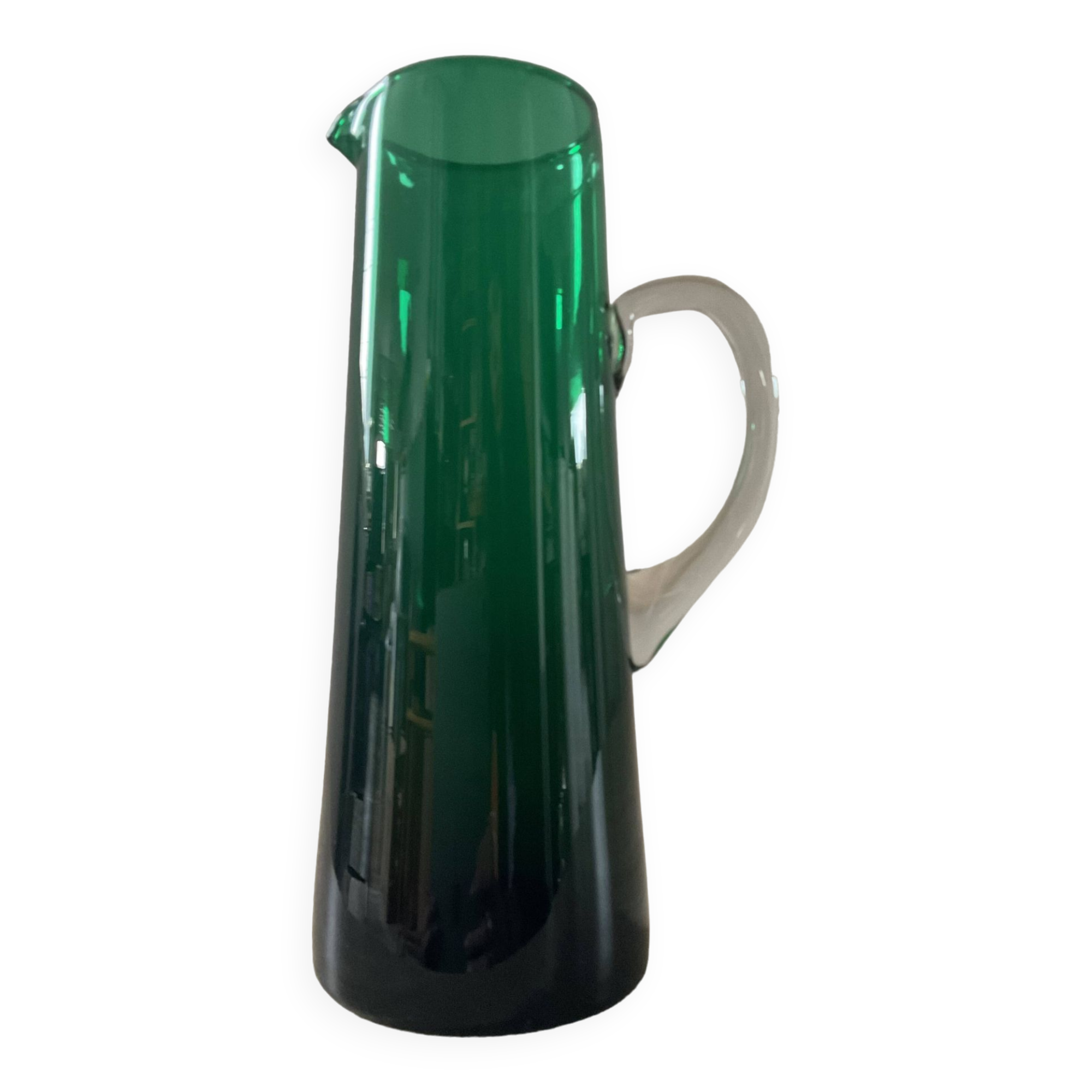 Vintage glass paste pitcher