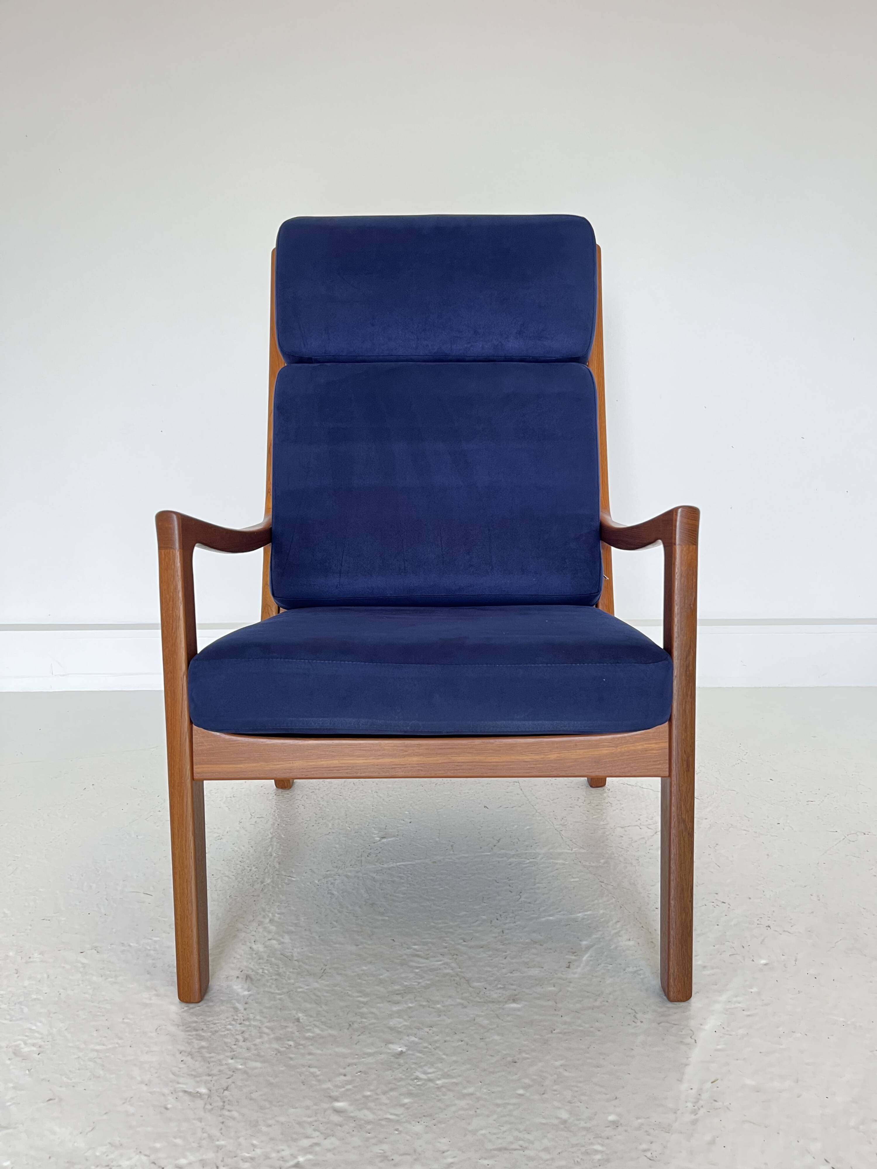 Mid-Century Modern Teak Senator Chair by Ole Wanscher for Poul Jeppesen,