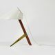 Two white desk lamps "Billy TL" by J.T. Kalmar, Vienna, mid-century style.
