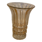Tulip-shaped crystal vase