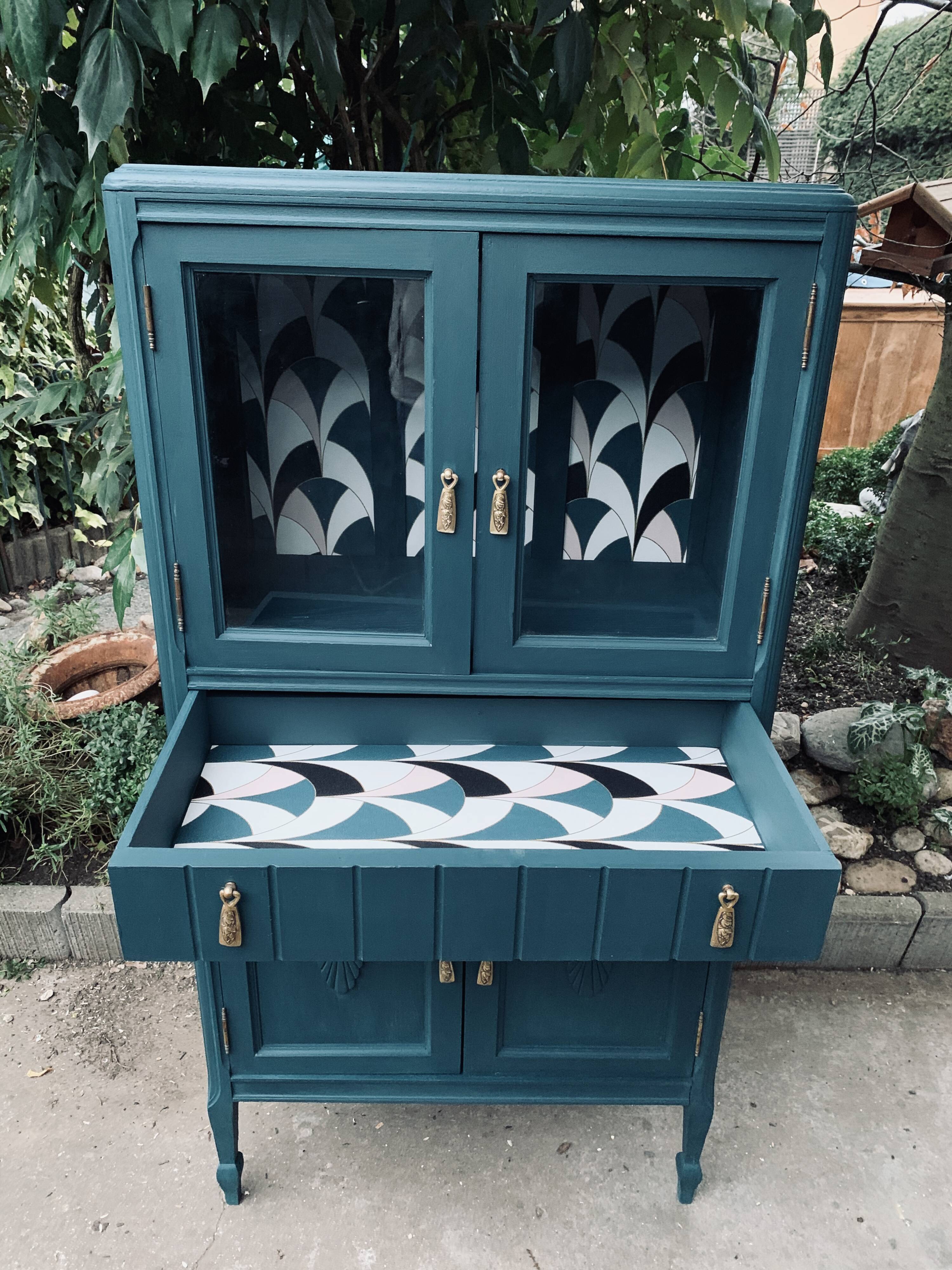 Art deco glass buffet