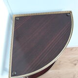 Shelf corner console notch in formica