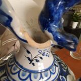 blue earthenware pitcher from Desvres