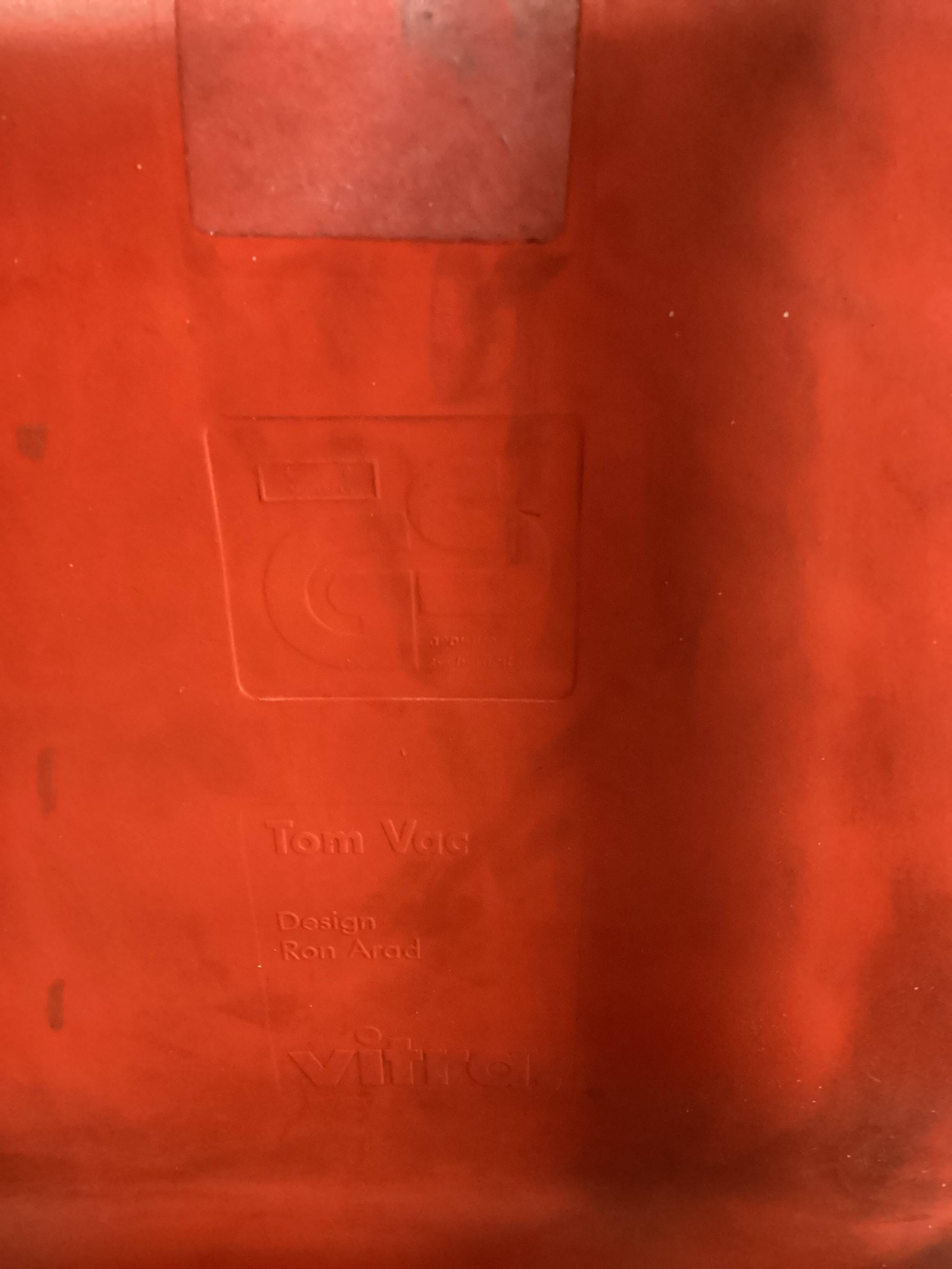 Pair of Tom Vac designer chairs, by Ron Arad