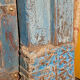 Door sculpted Indian Rajasthan old patina original old teak