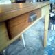 Restored old farm table