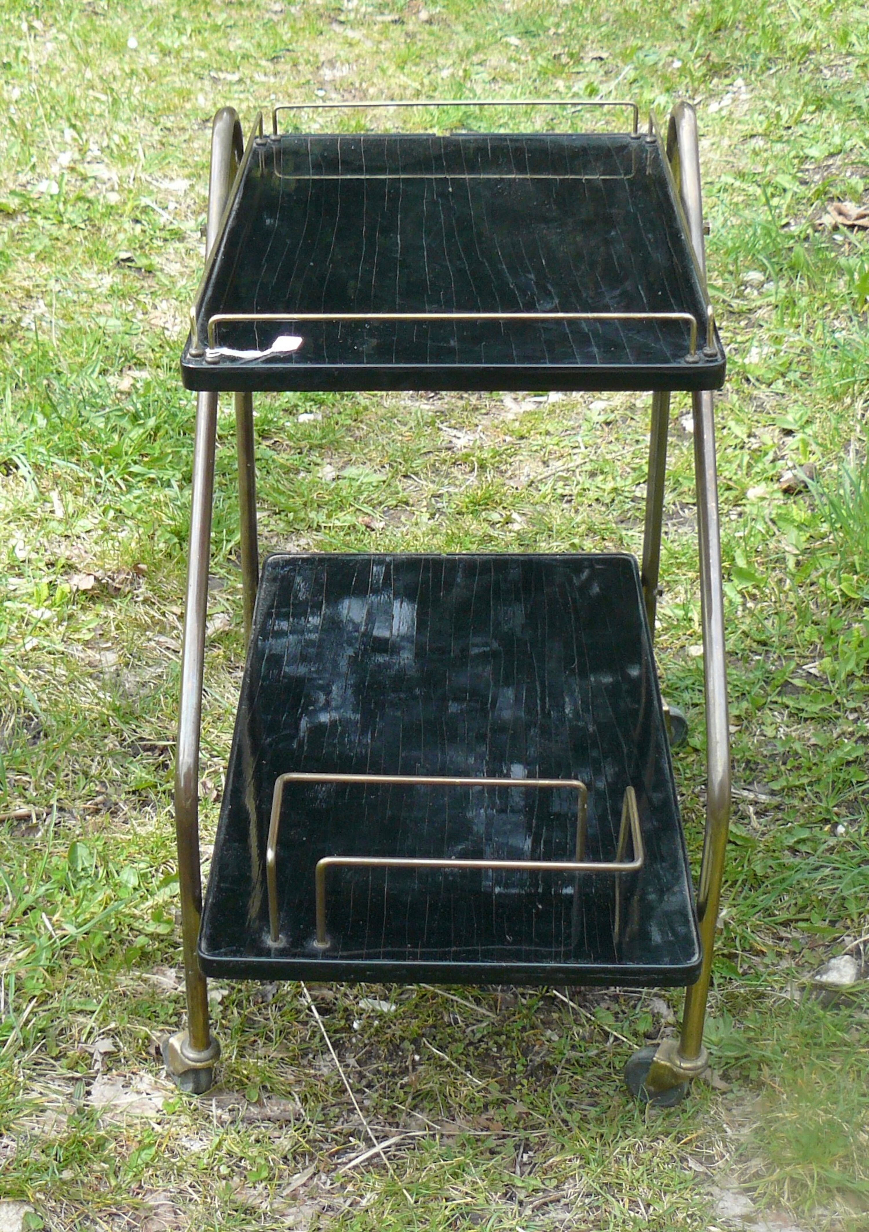 Vintage 1950s rolling trolley