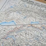 Printed in 1900, The Western Alps.