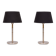 Two Tone Brass Aluminum table lamps 1980s Germany