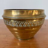 Cache-pot en laiton vintage