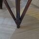 Set of 2 swivel bar stools / chairs - wood - cane - rattan - 80s