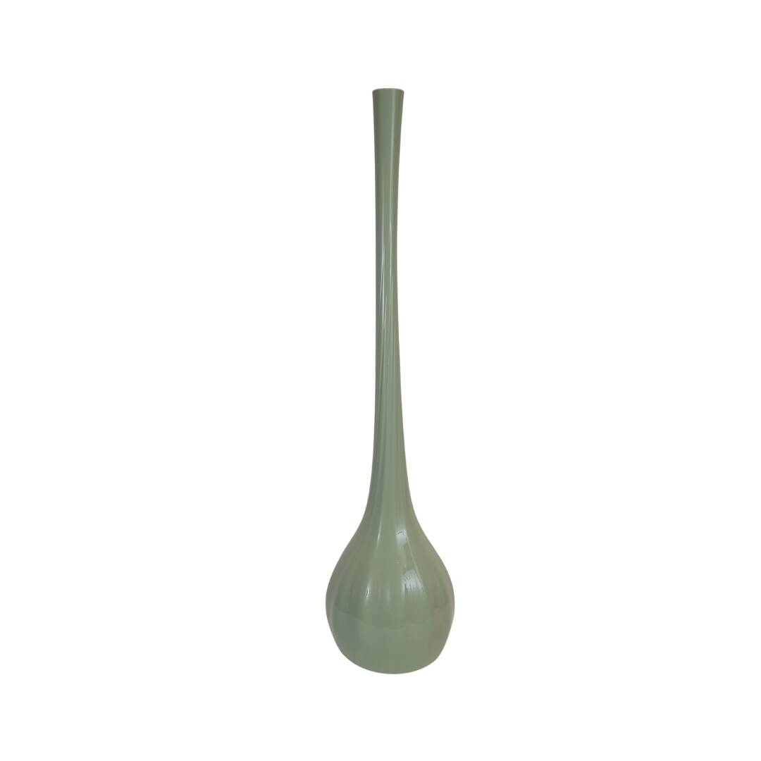 Vase / Verre Soliflore, vert céladon, 70's - France