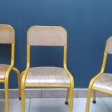 Lot de 3 chaises d'écolier