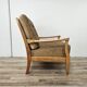 70s beech living room armchair