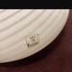 Murano Glass White Swirl Flushmounts Set of 2