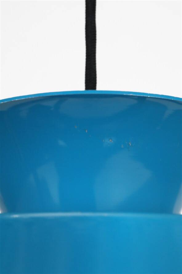 Blue Fog & Mørup / Erik Balslev pendant lamp / Mid-century Danish modern design / 1970s
