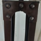 Dark brown industrial floor lamp