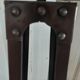 Dark brown industrial floor lamp