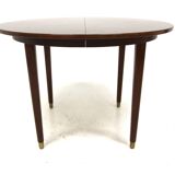 Scandinavian extendable mahogany dining table, Sweden 1960s
