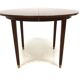 Scandinavian extendable mahogany dining table, Sweden 1960s