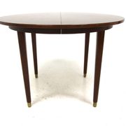 Table de salle à manger scandinave extensible en acajou, Suède 1960