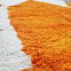 Beautiful handmade orange rug 200cm x 300cm
