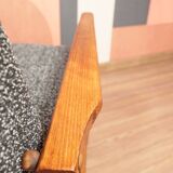 Black and white Scandinavian design armchair Granola by H. Lis