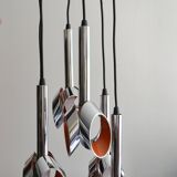 Chandelier Raak waterfall 60s/70s 6 fires