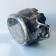 Silver metal flower pot or cover
