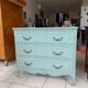 Commode style louis XV Verte