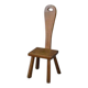 Brutalist chair in solid oak, 1950s