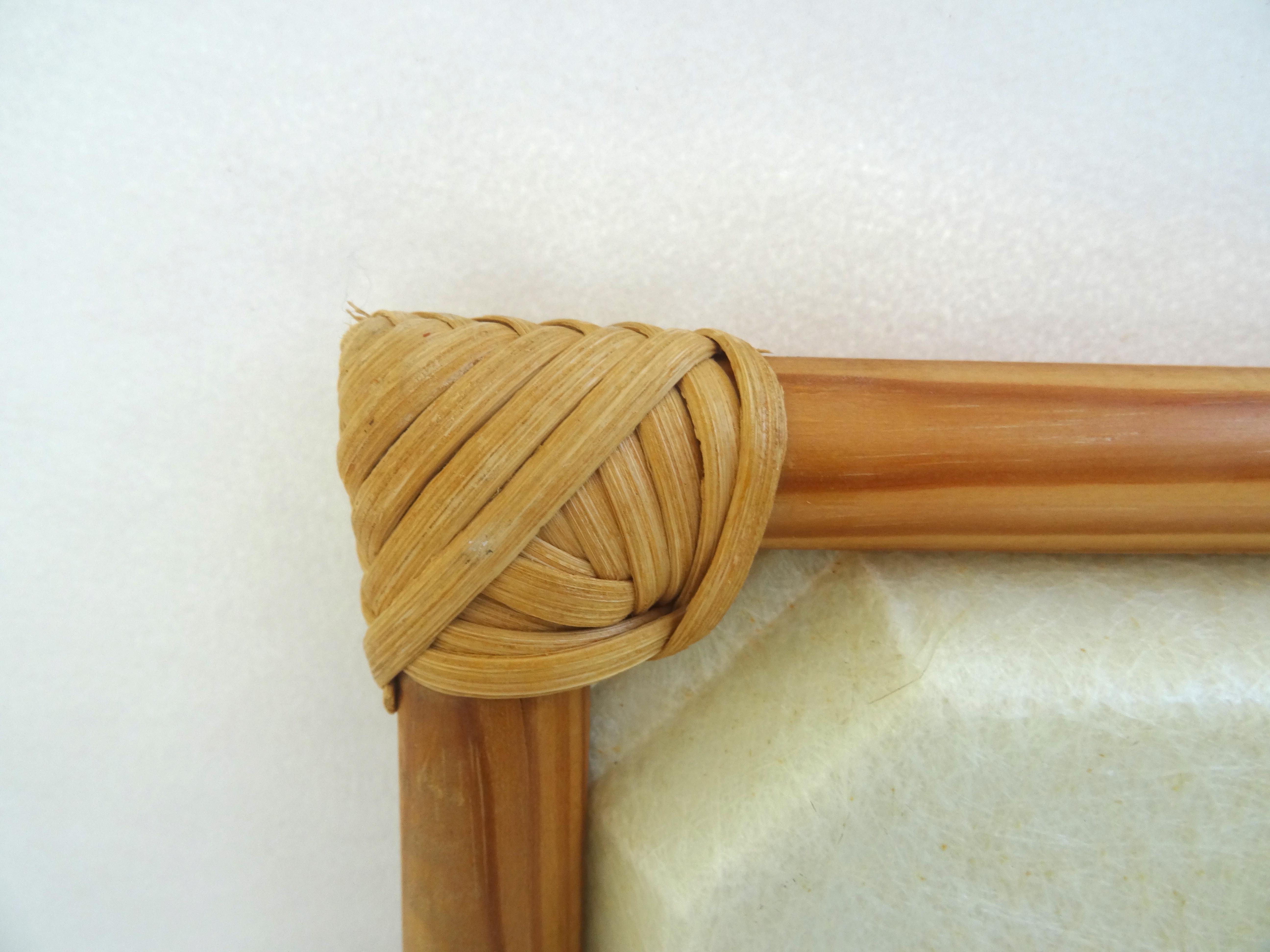 Bamboo and fiberglass tray
