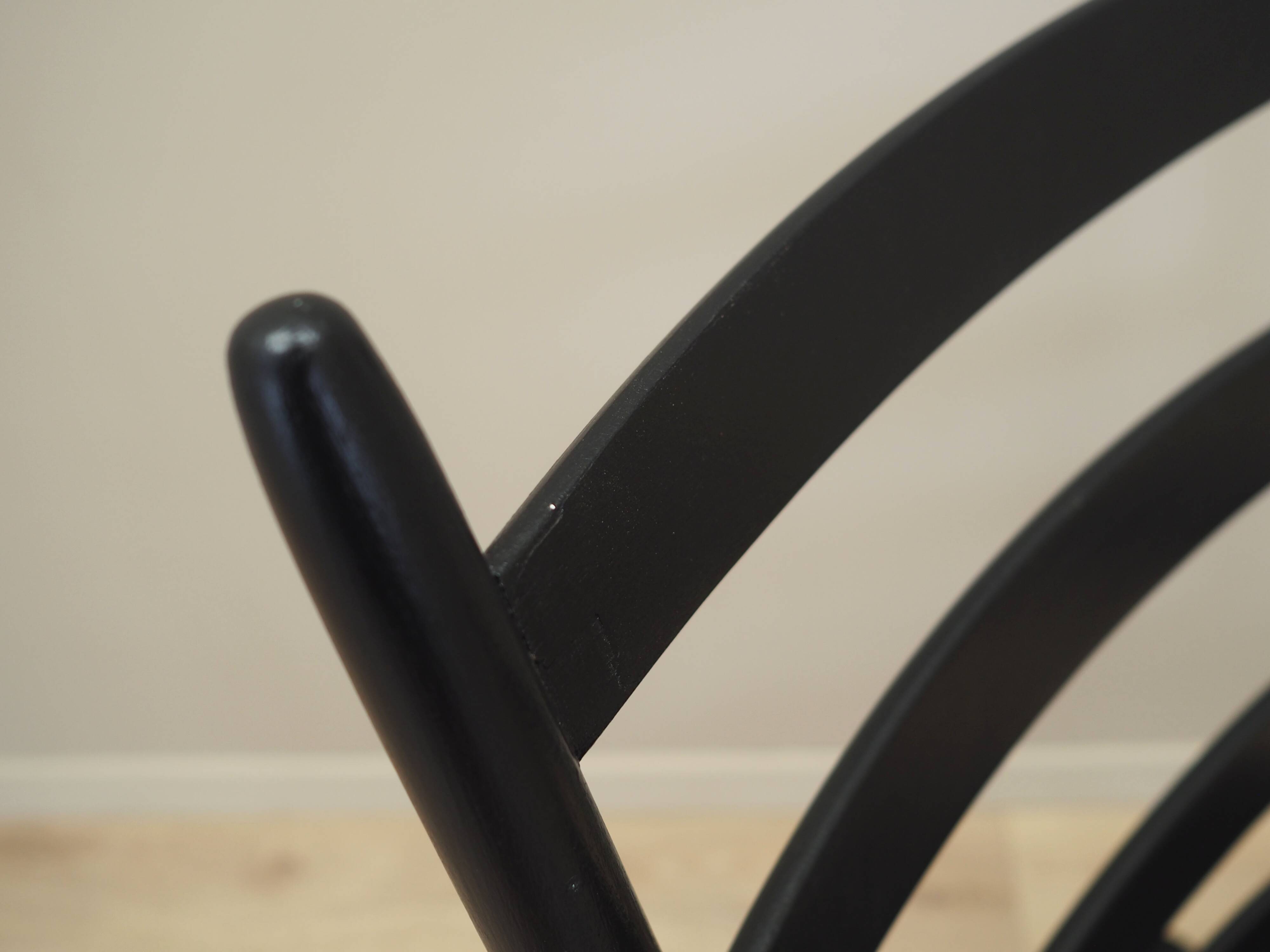 Fauteuil à bascule en hêtre, design danois, années 1970, production : Danemark