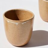 5 tasses en grès moucheté Grès Village