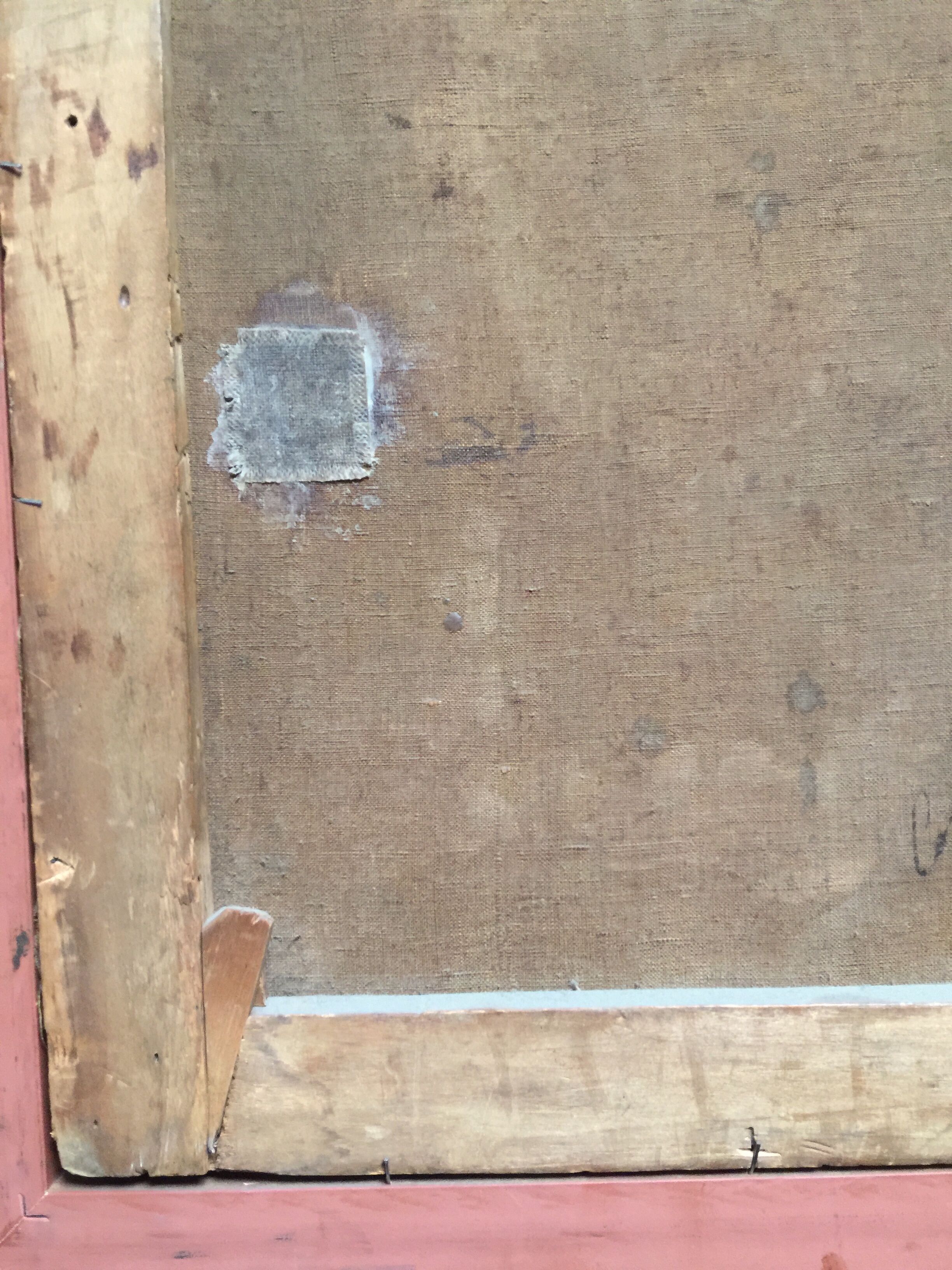 "Spanish beggar with bowl" oil on canvas 19th century