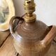 Stoneware lamp with its new 2M fabric cable