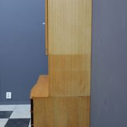 Highboard in two-tone wood with showcase part 1960s by Jitona Czech republic