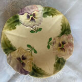 Dessert plate in majolica from Choisy le Roi