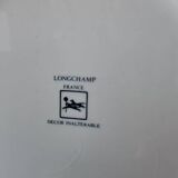 Longchamp earthenware plate. Birdcage decoration