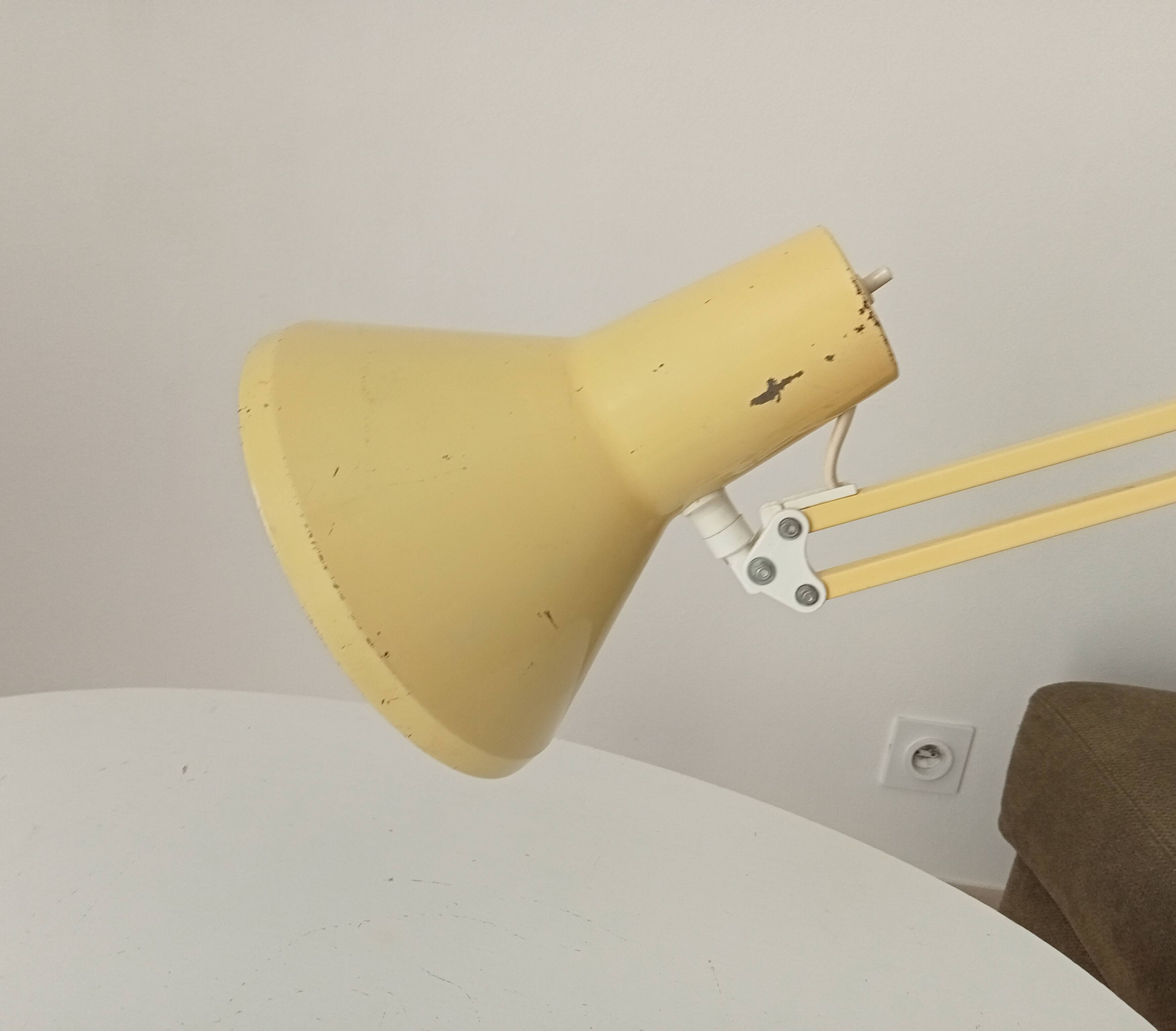 Lampe d' architecte scandinave vintage HCF Danemark pour Maxam 1968