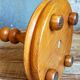 Plant harness in solid wood turned vintage