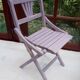 Children's chair in purple patina wood