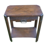 Table de chevet style art deco en bois