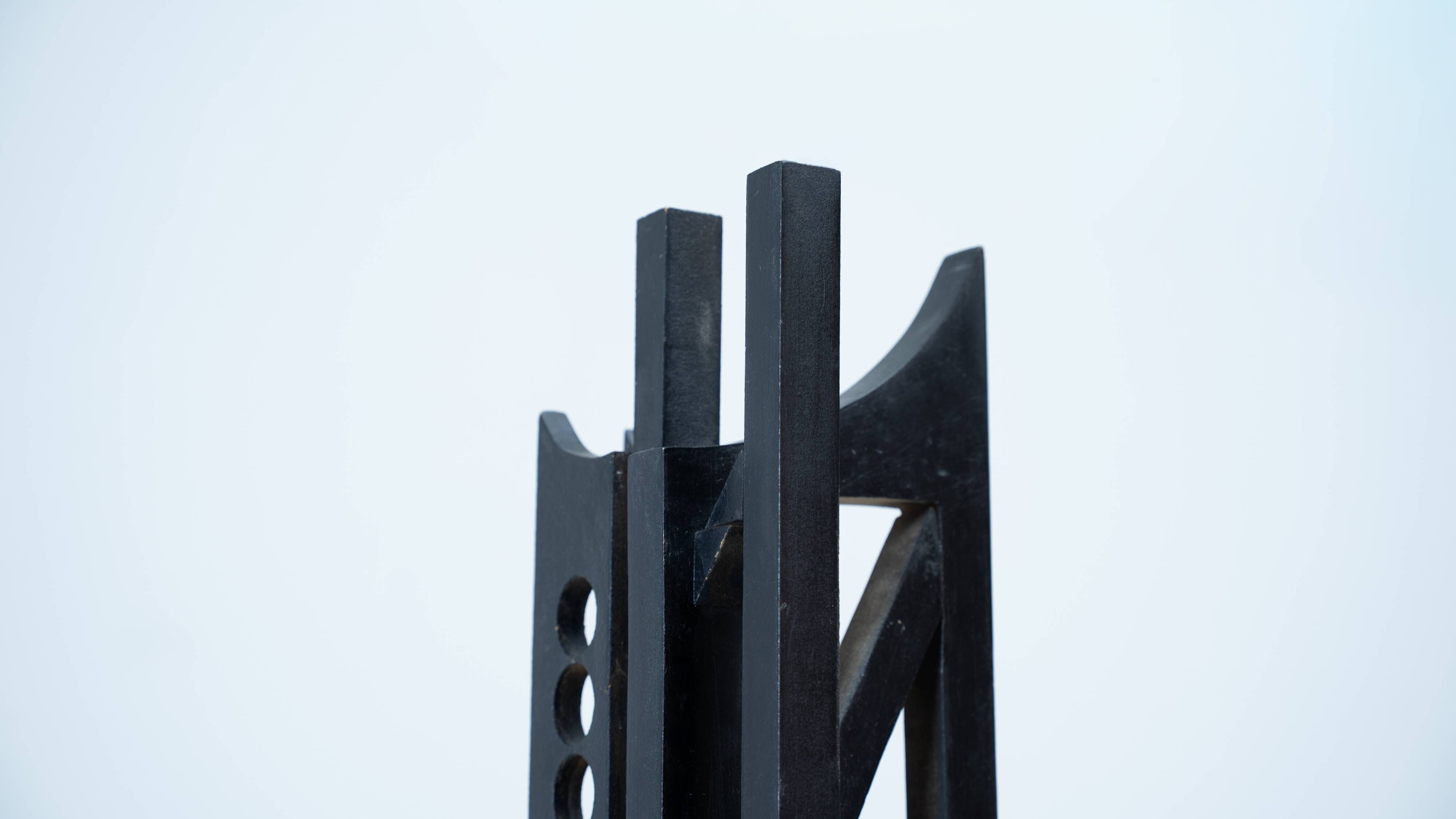 Sculpture en bois italienne abstraite